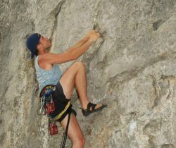 Climbing in Ardèche